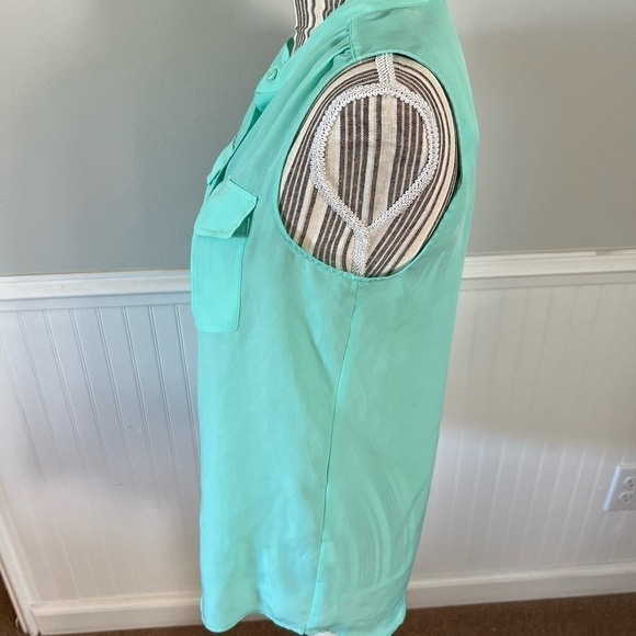 J Crew Button Up Sleeveless Top Blouse Size 4 - Picture 3 of 5